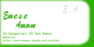 emese amon business card